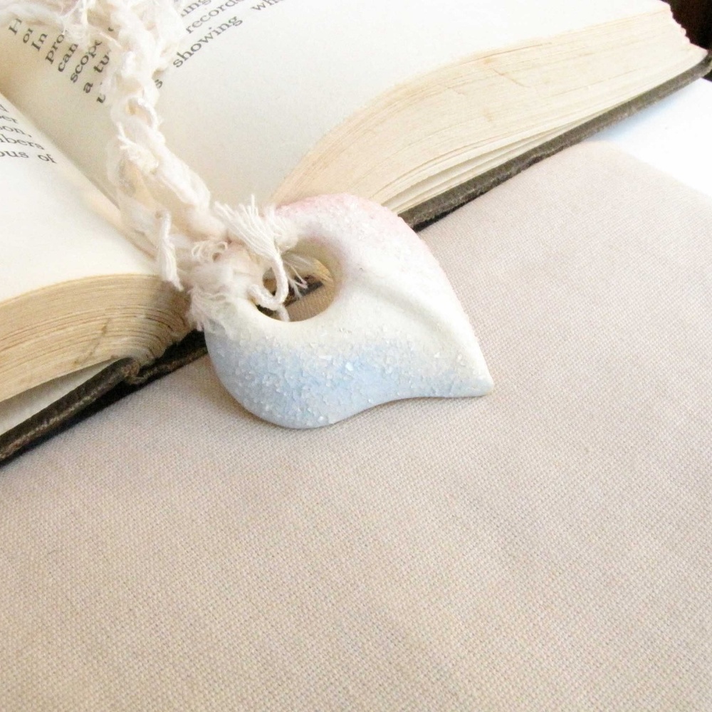 Ceramic Heart Pendant Necklace New